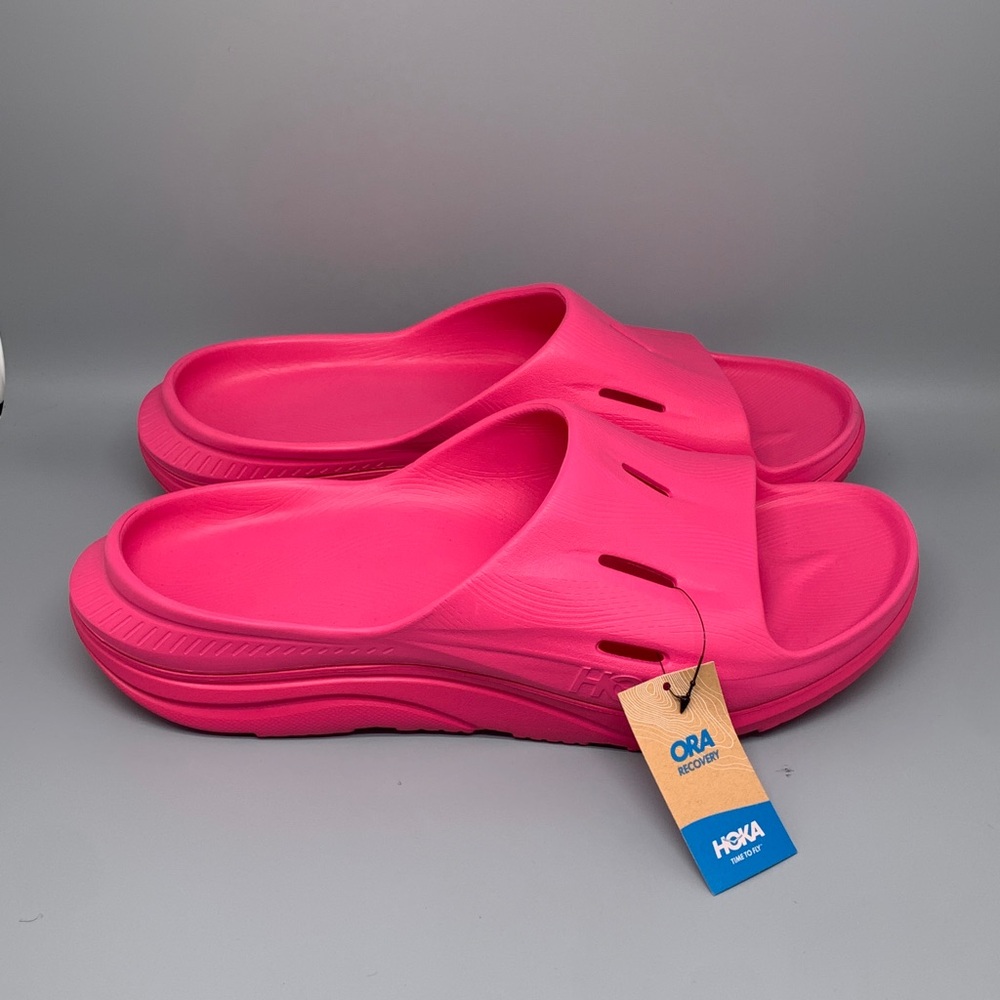 Hoka One Ora Pink Running Recovery Slide 3 Sandals Men’s Sz 14 Women's Sz 16 NWT